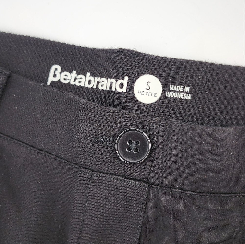 Betabrand Pull On Dress Pants Bootcut Black Small Petite - Picture 9 of 10